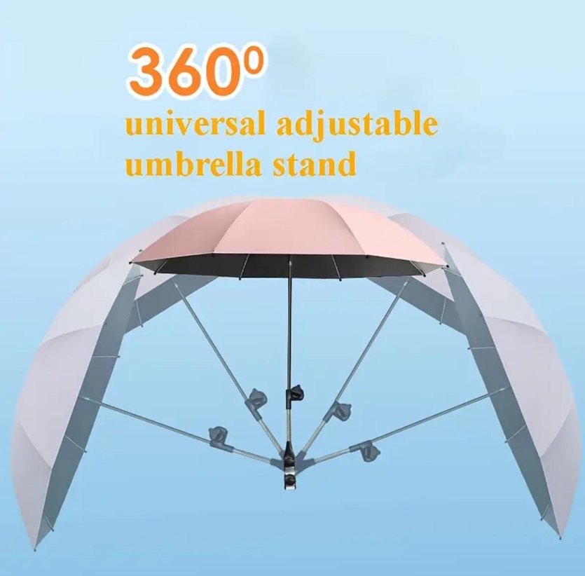 Sandalyesi Şemsiyesi (Pembe) - Görsel 3