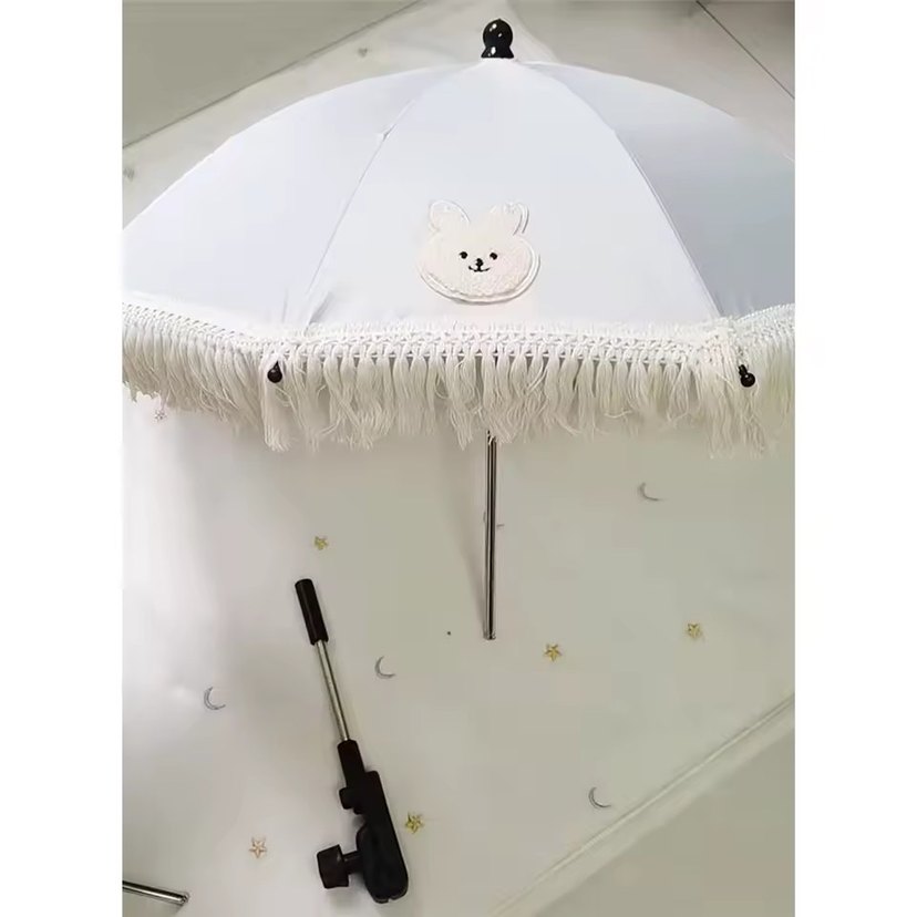 Çocuk Sandalye Şevsiyesi ( Tavşan Desen) - Görsel 3