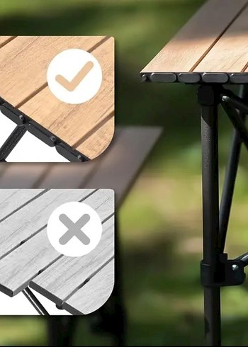 Büyük Kamp Masası (Bej) - Görsel 7