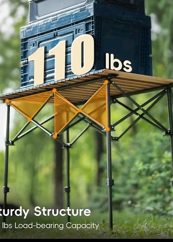 Büyük Kamp Masası (Bej) - Görsel 6