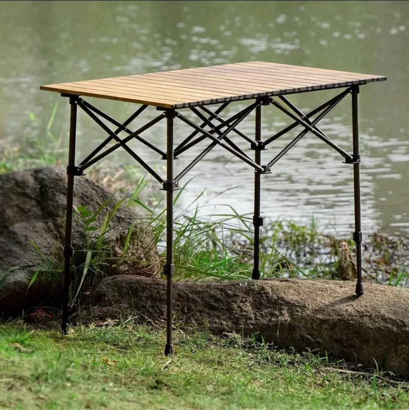 Büyük Kamp Masası (Bej) - Görsel 5