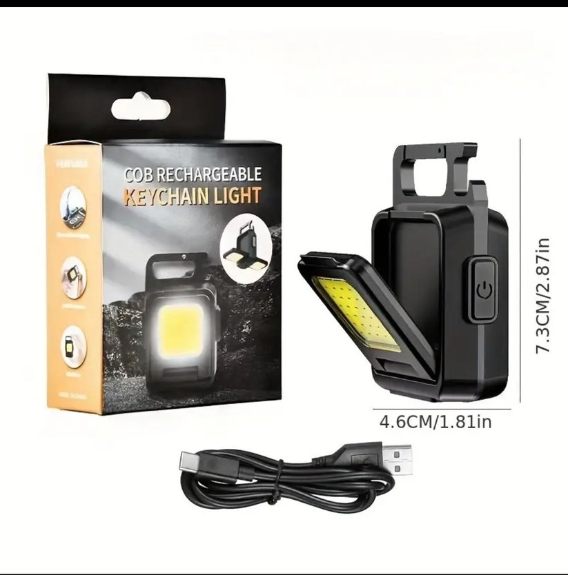 Şarj Edilebilir LED Anahtarlık Feneri - Görsel 5