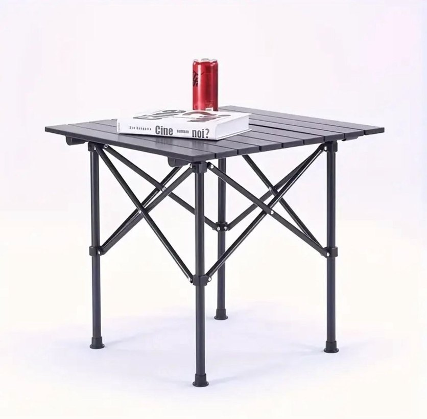 Katlanabilir Kamp Masası (Siyah) - Görsel 4