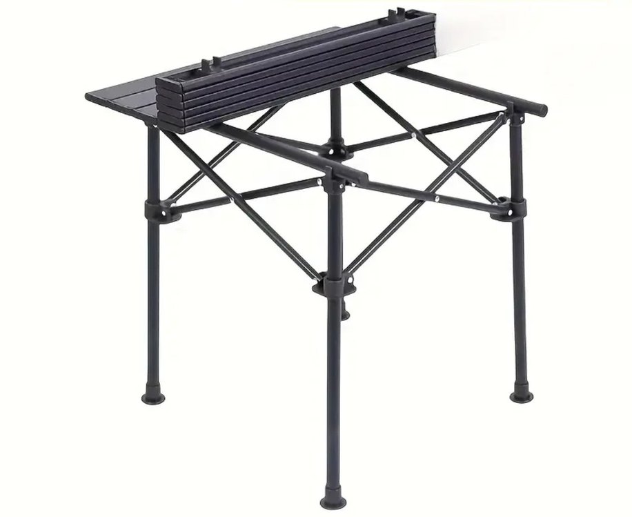 Katlanabilir Kamp Masası (Siyah) - Görsel 2