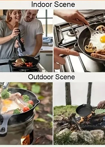 Dökme Demir Tava (20 cm) - Görsel 8