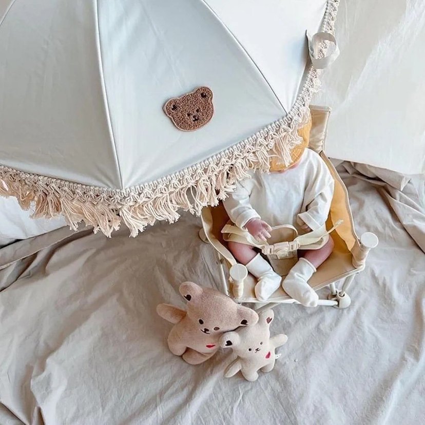 Çocuk Sandalye Şemsiyesi ( Ayıcık Desen) - Görsel 4