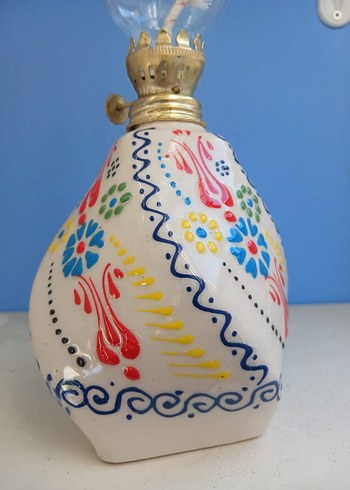 Beyaz burgulu  Desenli Gaz Lambası - Görsel 5