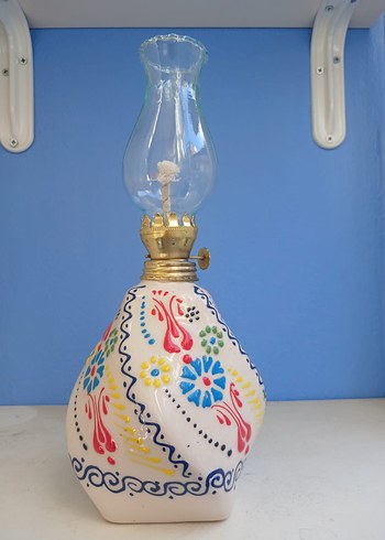 Beyaz burgulu  Desenli Gaz Lambası - Görsel 2