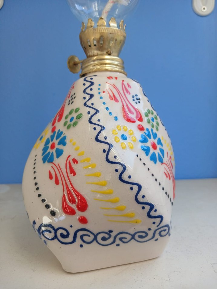 Beyaz burgulu  Desenli Gaz Lambası - Görsel 5