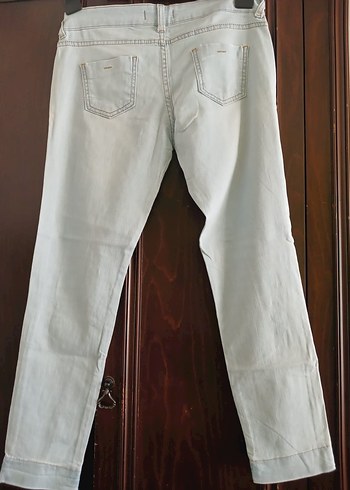 Kadın Açık Mavi  kot Pantolon - Görsel 10