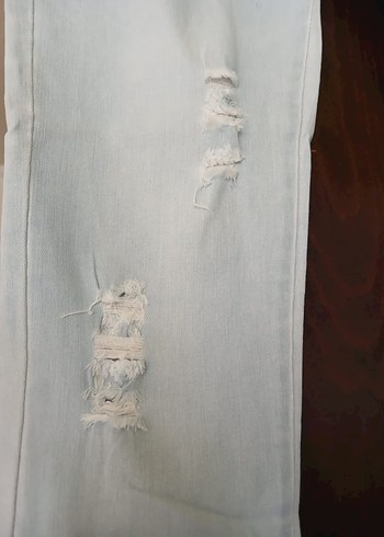 Kadın Açık Mavi  kot Pantolon - Görsel 2