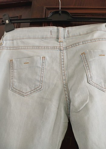 Kadın Açık Mavi  kot Pantolon - Görsel 12