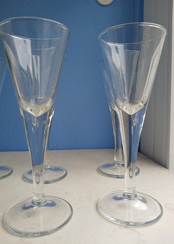 İtalyan zarif  Cam Kadehler Seti - Görsel 7