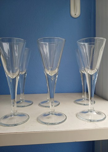 İtalyan zarif  Cam Kadehler Seti - Görsel 10