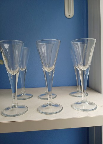 İtalyan zarif  Cam Kadehler Seti - Görsel 13