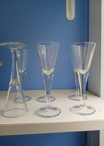 İtalyan zarif  Cam Kadehler Seti - Görsel 9