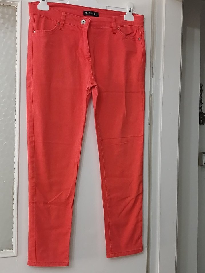 narçiçeği rengi  Pantolon - Görsel 3