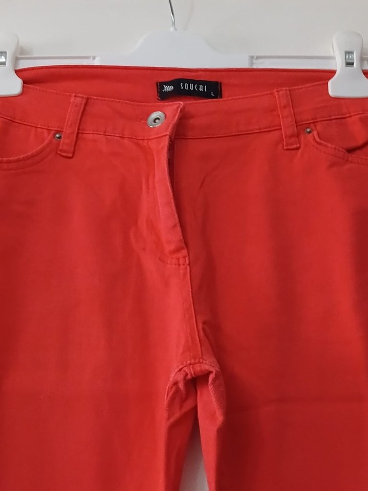 narçiçeği rengi  Pantolon - Görsel 5