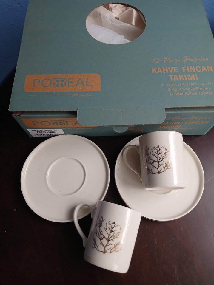 hayat Ağaç Desenli 6adet Fincan ve Tabak takımı - Görsel 3