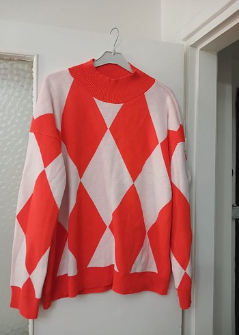 Kavunici  Ekose Desenli  Kadın Kazak - Görsel 6