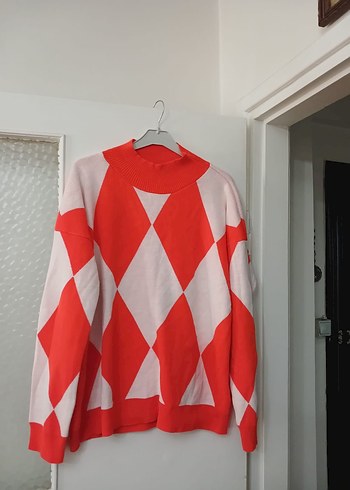 Kavunici  Ekose Desenli  Kadın Kazak - Görsel 4