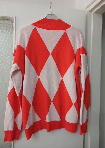 Kavunici  Ekose Desenli  Kadın Kazak - Görsel 2