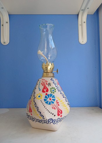  Beden Beyaz burgulu Gaz Lambası