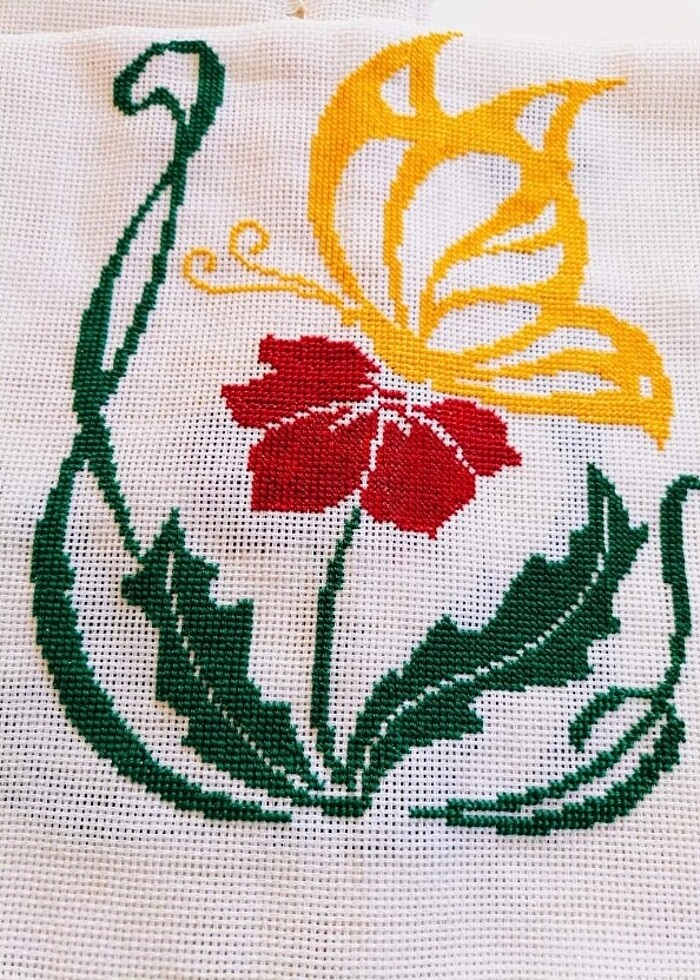 Etamin işlemeli salon takımı  - Görsel 3