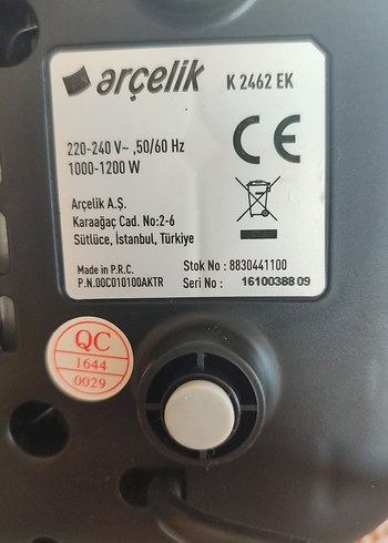 Arçelik Gri Ekmek Kızartma Makinesi - Görsel 6