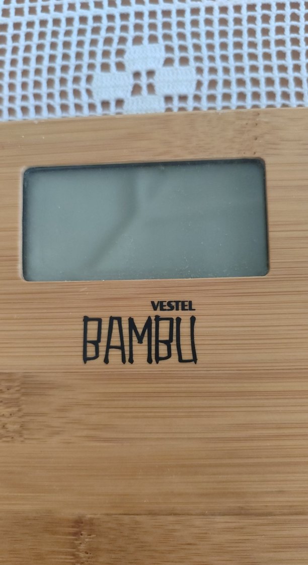 Bambu Dijital Banyo Tartısı Bej - Görsel 2