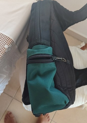 Beden Fermuarlı Yeşil Biker Sırt Çantası