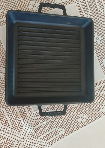 LAVA Döküm Demir Izgara Tava 26x26 cm Siyah - Görsel 8