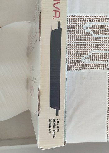 LAVA Döküm Demir Izgara Tava 26x26 cm Siyah - Görsel 6