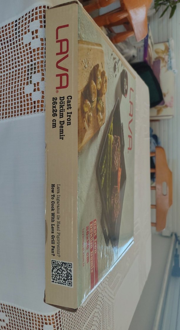 LAVA Döküm Demir Izgara Tava 26x26 cm Siyah - Görsel 3