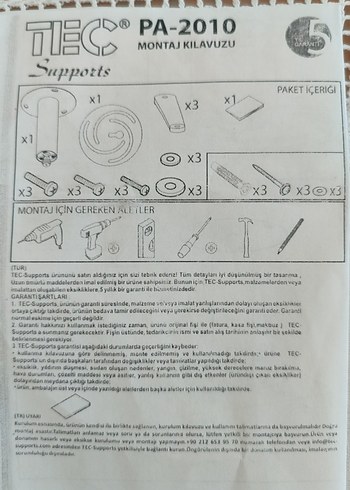Gri Projeksiyon Aparatı Montaj Seti - Görsel 3