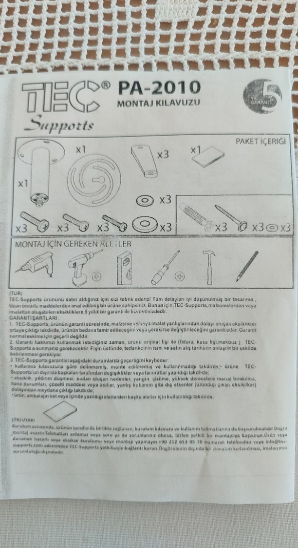 Gri Projeksiyon Aparatı Montaj Seti - Görsel 3