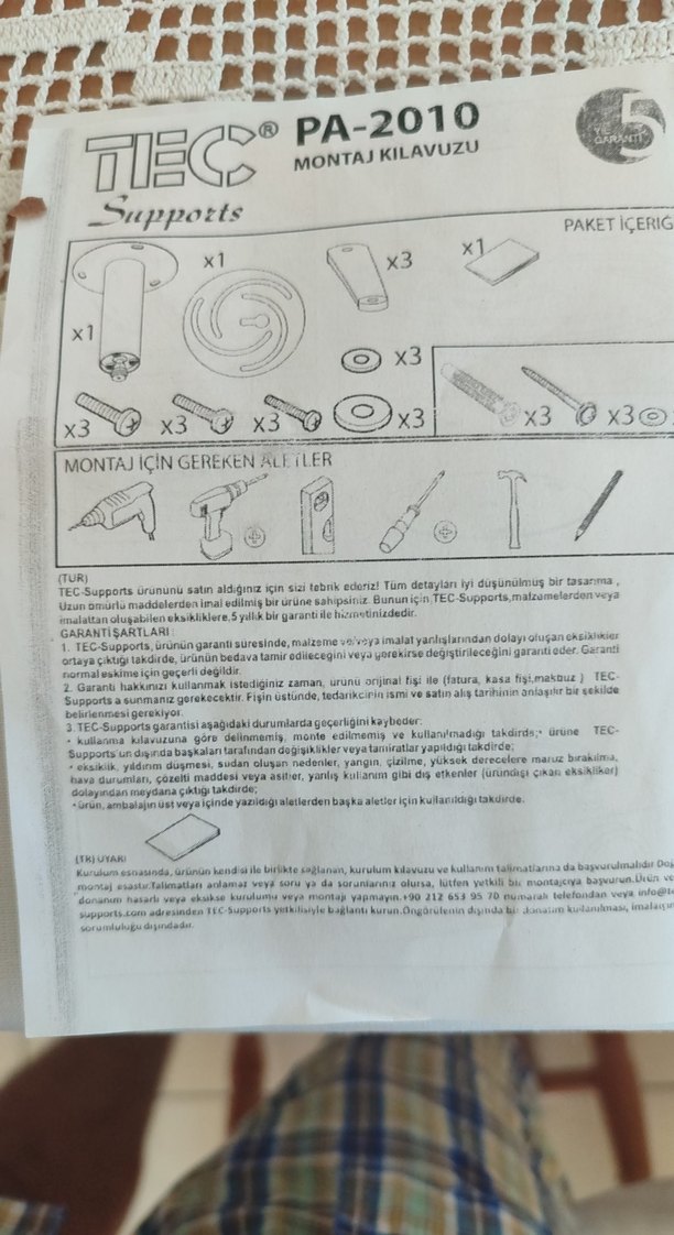 Gri Projeksiyon Aparatı Montaj Seti - Görsel 5