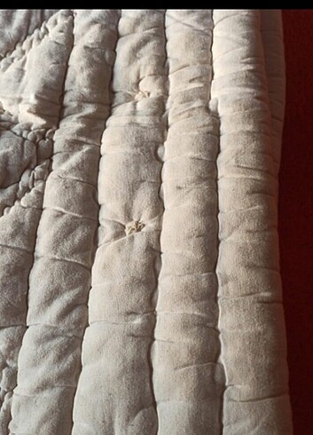 Bordo saten yorgan - Görsel 6