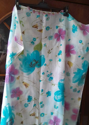 Bohem Çok Renkli Uzun Pareo V Yaka - Görsel 9