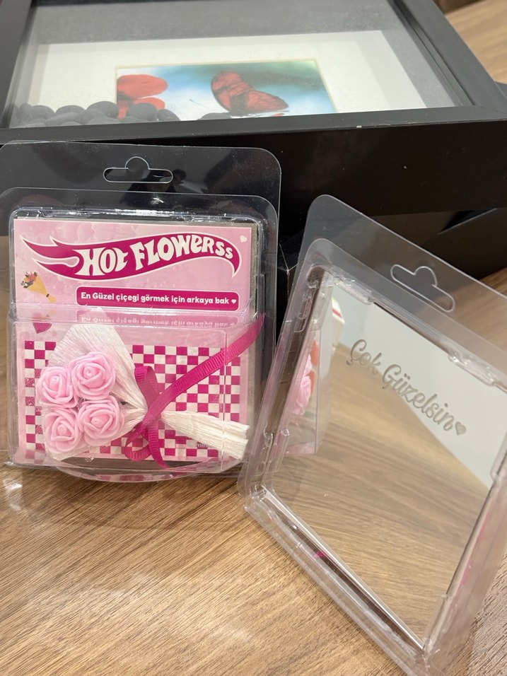 Pembe Hotflowers aynalı - Görsel 5