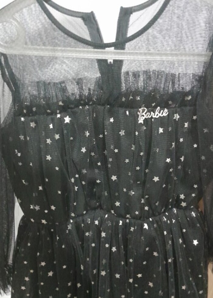 Boyner barbie siyah elbise - Görsel 4