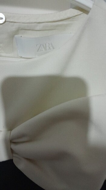 Zara cocuk elbise siyah beyaz - Görsel 3