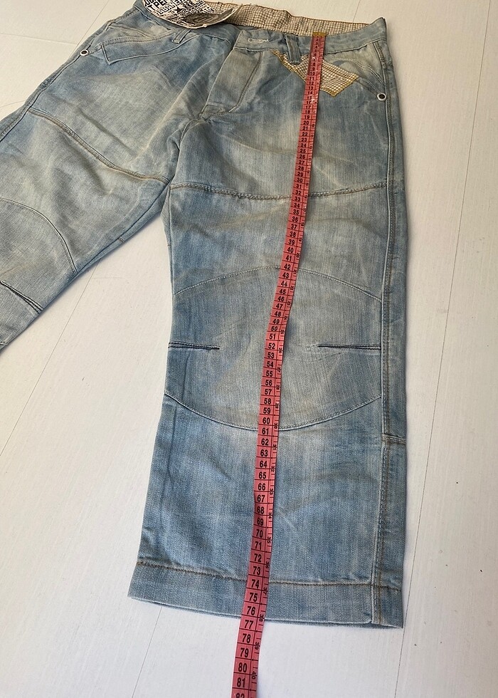 KADIN KAPRİ KOT PANTOLON - Görsel 5