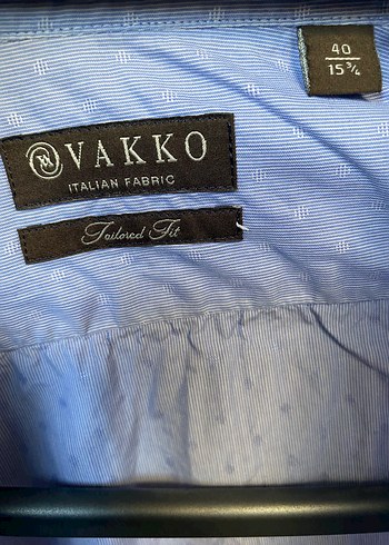 Mavi Vakko Erkek Keten Gömlek - Görsel 2