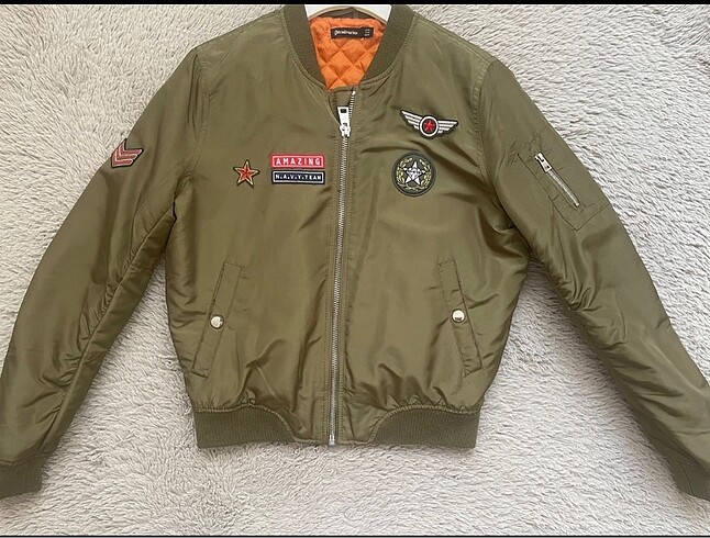 Strdivarius bomber haki ceket