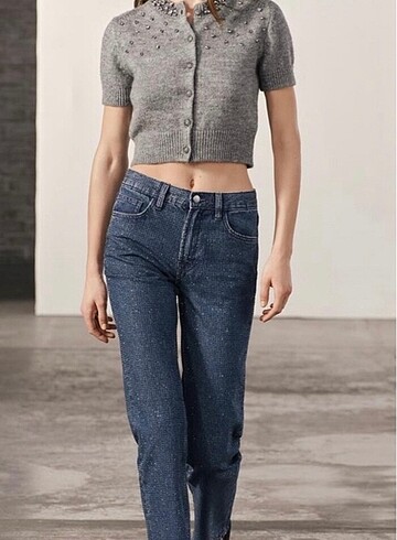 Zara Zara viral taşlı jean
