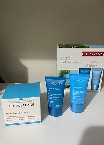 Beden Clarins hydra essential set orijinal ürün TESTER koyacağım ekstr