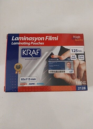 Beden 10 adet laminasyon filmi