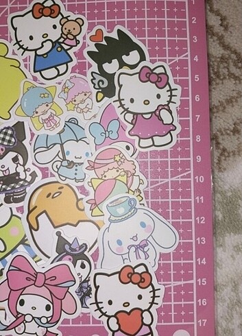 Beden Renk 50 adet sanrio sticker