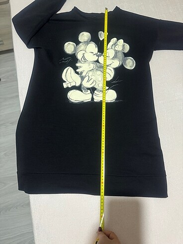 m Beden Mini Mouse baskılı sweat elbise